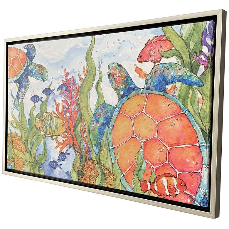 Image 2 Under the Sea 36"W x 22"H Coastal Canvas more views