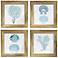 Under The Sea 4-Piece 15" Square Wall Art Set