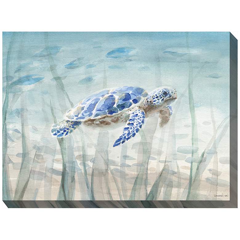Image 2 Under the Sea 40" Wide All-Weather Outdoor Canvas Wall Art
