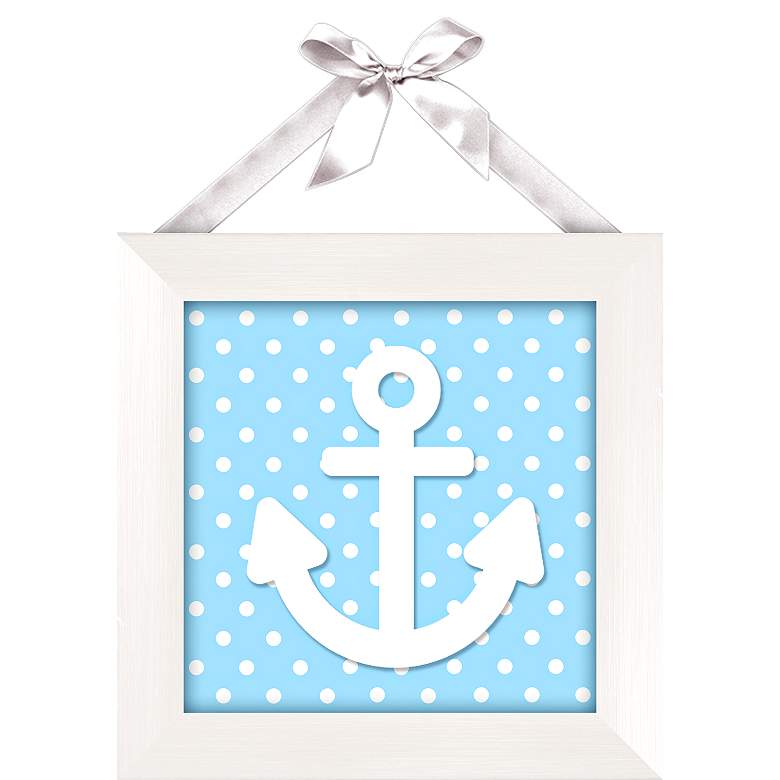 Image 1 Under the Sea Anchor 10 1/2 inch Square Giclee Print Wall Art