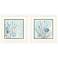 Under the Sea Coral 17"W x 17"H Framed Art - Set of 2
