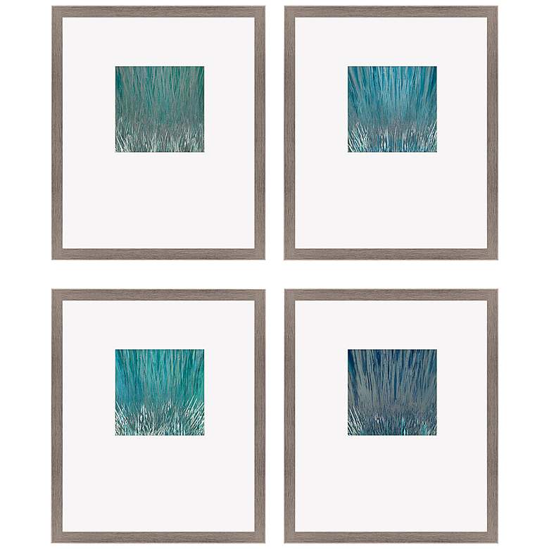 Image 2 Under the Water 22 inch High 4-Piece Framed Giclee Wall Art Set