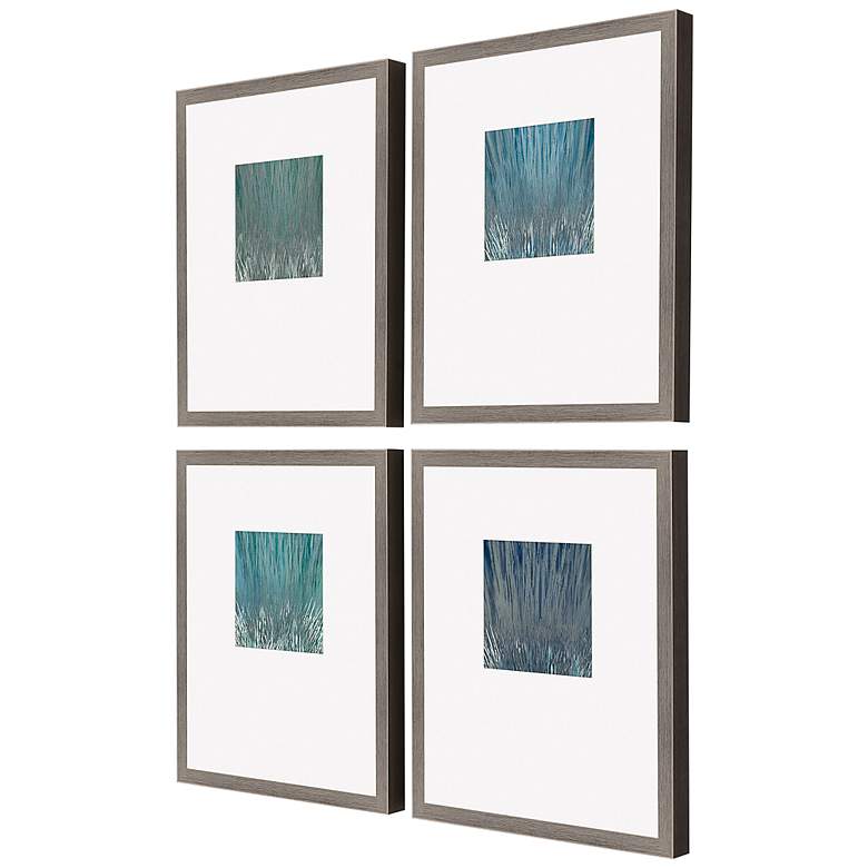 Image 4 Under the Water 22" High 4-Piece Framed Giclee Wall Art Set more views