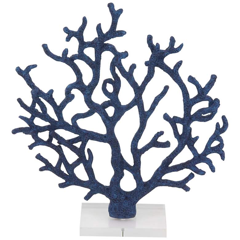 Image 2 Undersea 16" High Blue Porous Coral Sculpture