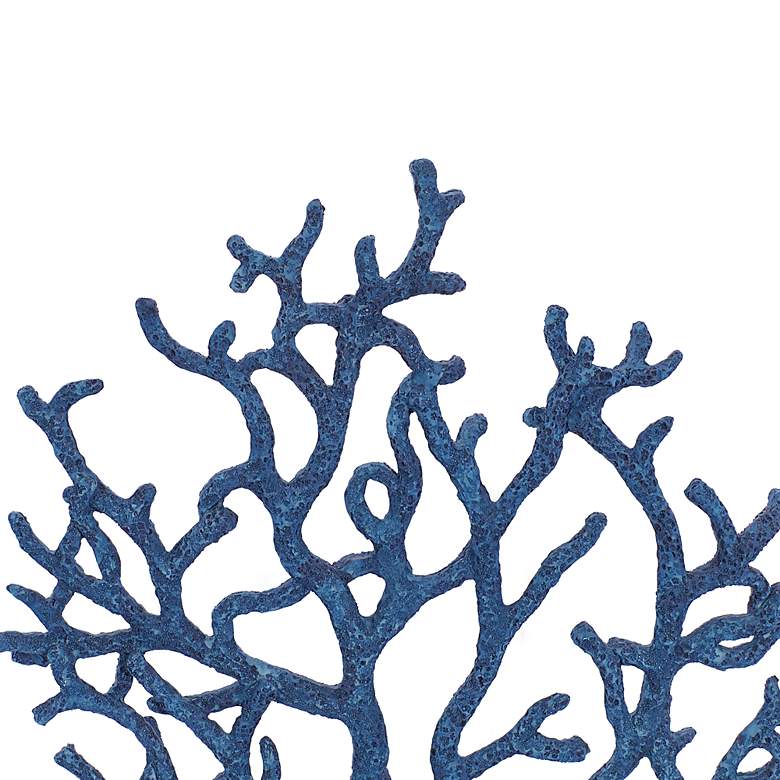 Image 3 Undersea 16" High Blue Porous Coral Sculpture more views
