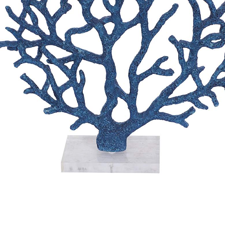 Image 4 Undersea 16 inch High Blue Porous Coral Sculpture more views