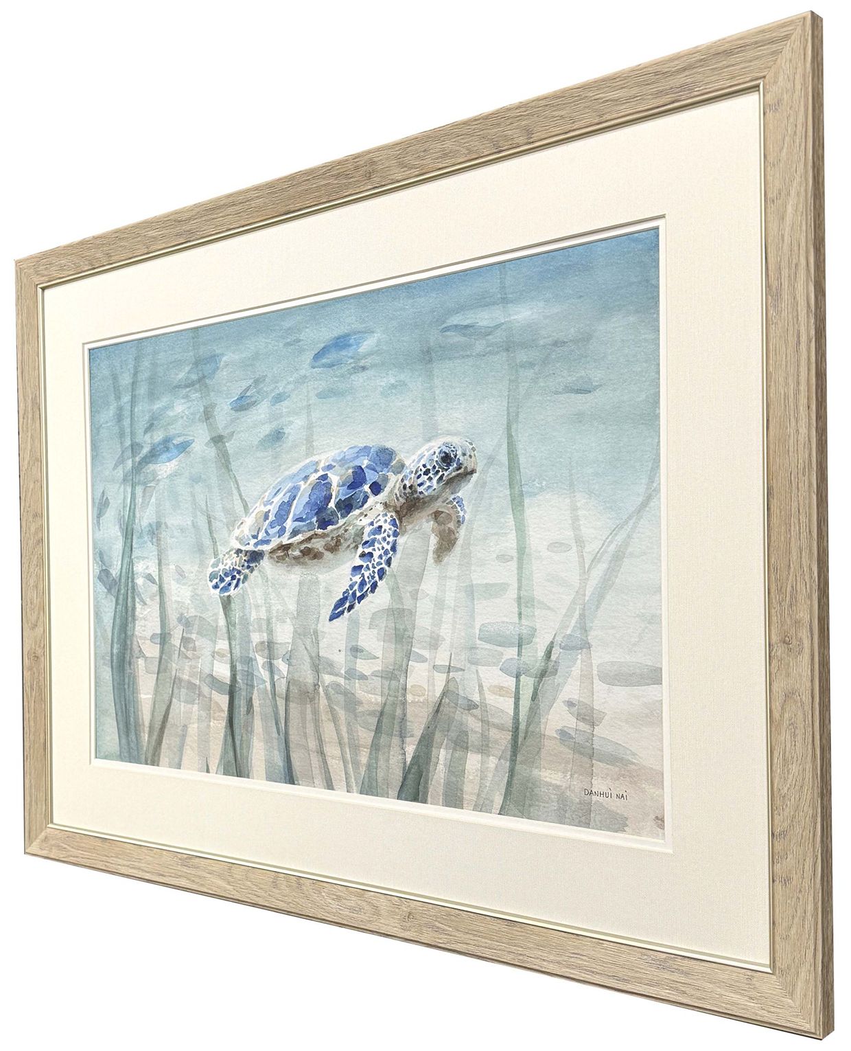 Image 3 Undersea Turtle 36"W x 27"H Framed Art more views