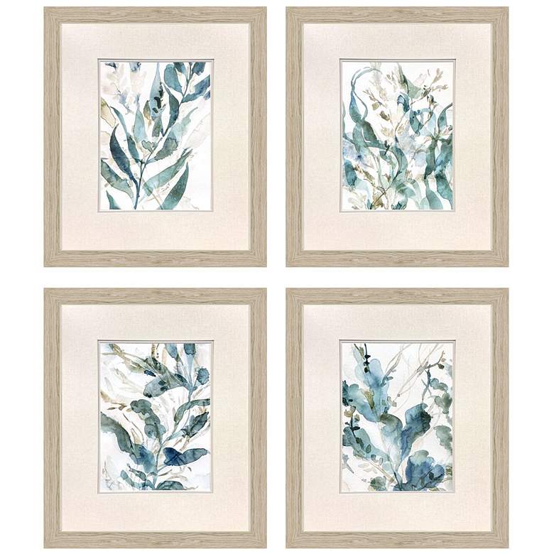 Image 1 Underwater Botany 23"W x 27"H Framed Wall Art Set of 4