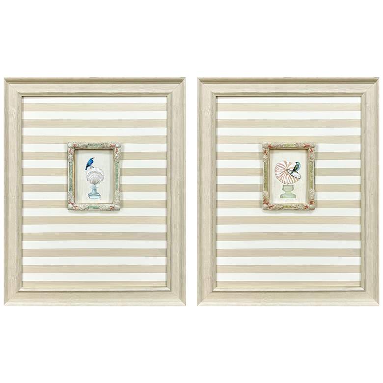 Image 1 Underwater Collage I 22"W x 28"H Framed Art Set of 2