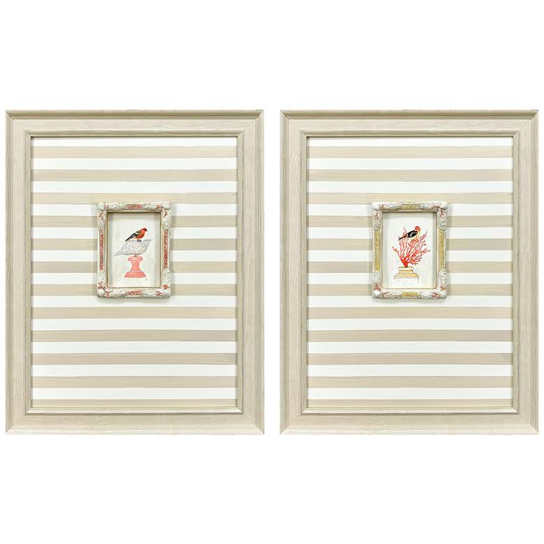Image 1 Underwater Collage II 22"W x 28"H Framed Art Set of 2