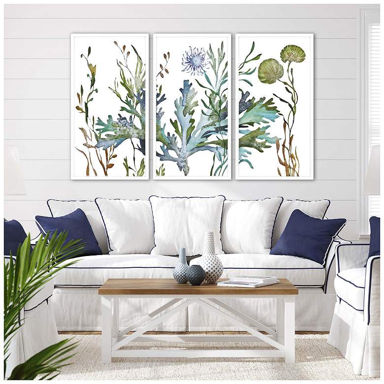 Image 2 Underwater Living I 26"W x 50"H Framed Art more views