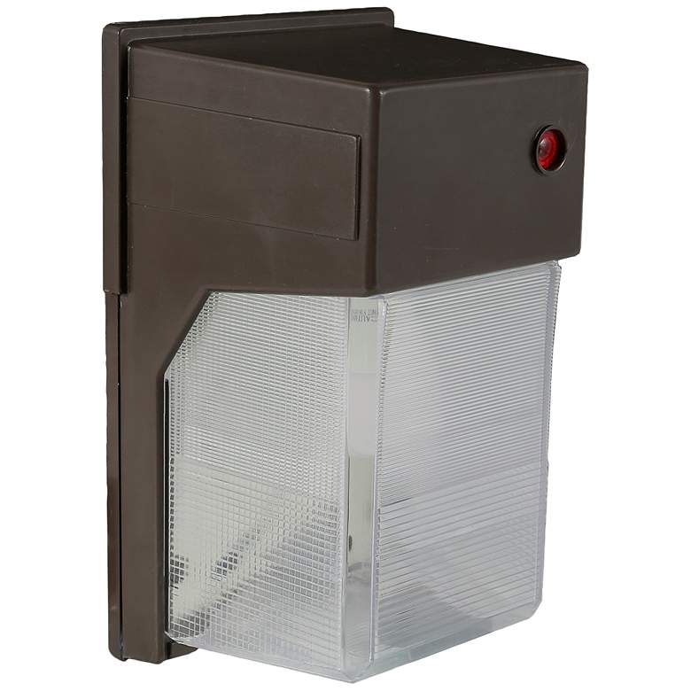 Image 1 Underwood 10 3/4" High Bronze Dusk to Dawn Outdoor Flood Light