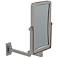 Undine Brushed Nickel Magnified Double Sided Wall Mirror