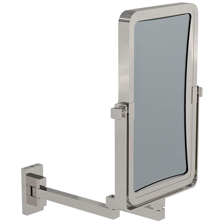 Image 1 Undine Polished Nickel Magnified Double Sided Wall Mirror