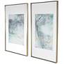 3_Undulating Oro 45" High 2-Piece Framed Print Wall Art Set more views