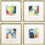 1_Unfettered 17"W x 18"H Contemporary Framed Art Set of 4