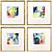 Unfettered 17"W x 18"H Contemporary Framed Art Set of 4