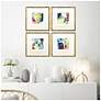 4_Unfettered 17"W x 18"H Contemporary Framed Art Set of 4 more views