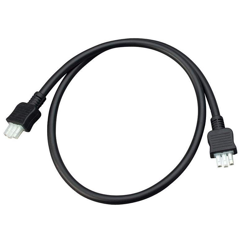 Image 1 Unilume 24 inch Black Undercabinet Light Jumper Connector