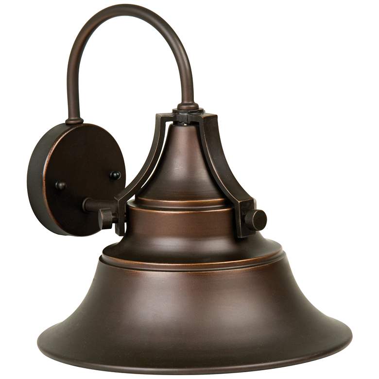 Image 1 Union 12 3/4" High Gilded Oiled Bronze Outdoor Wall Light
