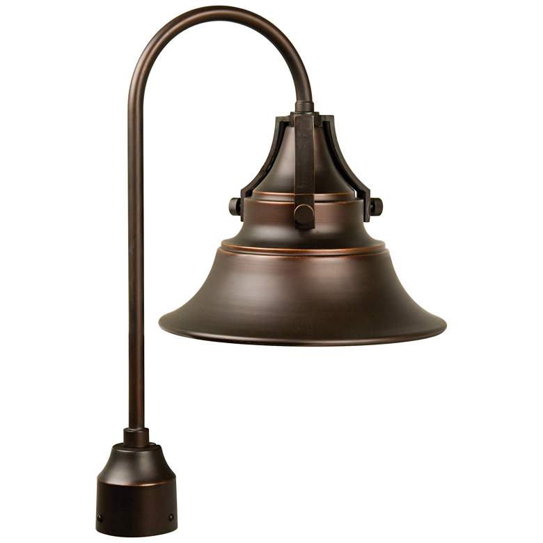 Image 1 Union 21 1/4 inch High Gilded Oiled Bronze Outdoor Post Light