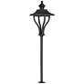 Union 24" High Textured Black Outdoor LED Path Light