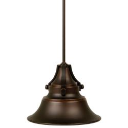 Union 46 3/4&quot; High Gilded Oiled Bronze Outdoor Hanging Light