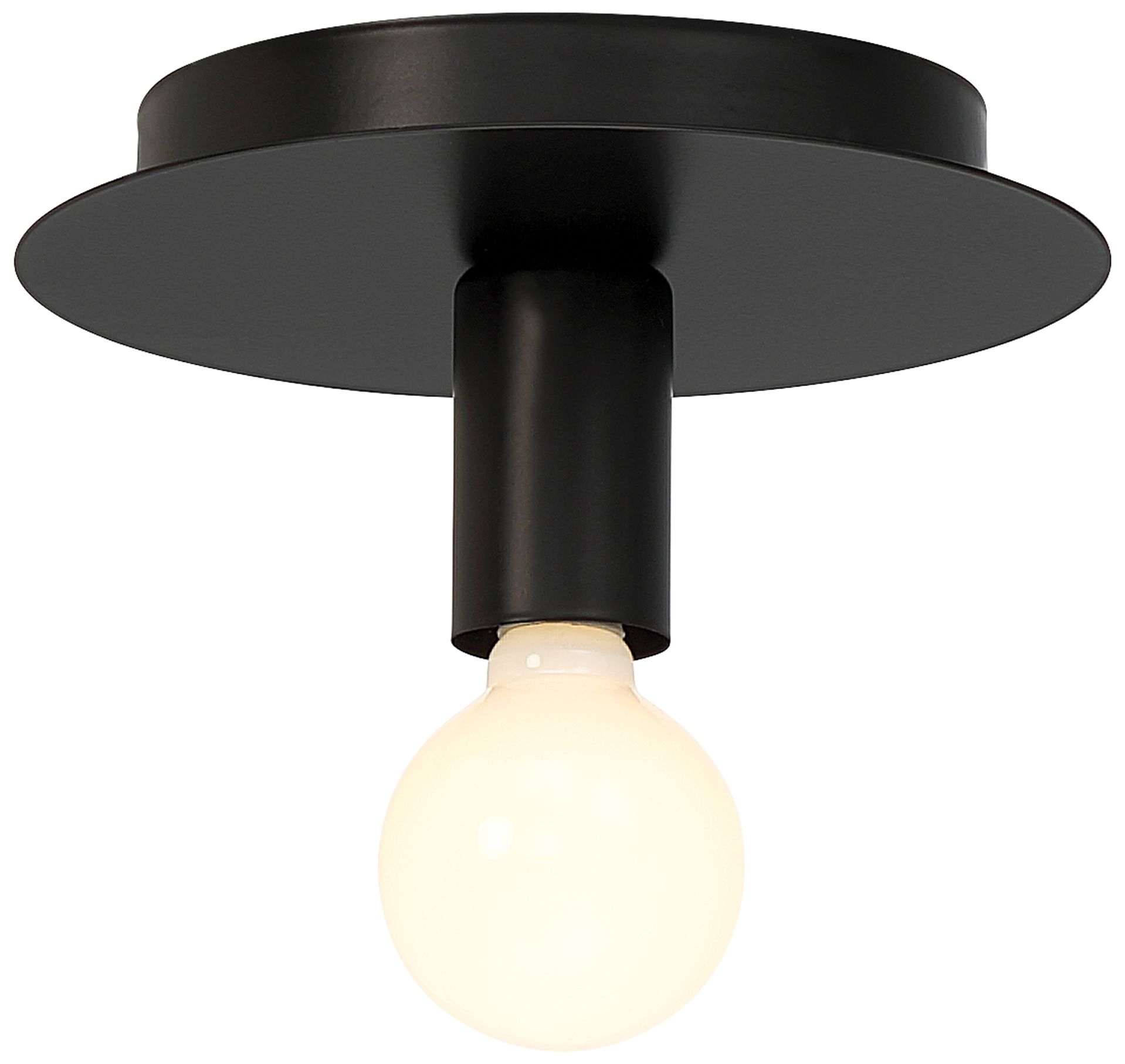 Image 2 Union 6" High Matte Black Wall Sconce more views