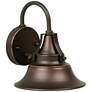 Union 9 1/4" High Gilded Oiled Bronze Outdoor Wall Light