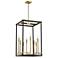 Union Estates 18" Wide Coal and Soft Brass 8-Light Pendant