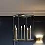 2_Union Estates 18" Wide Coal and Soft Brass 8-Light Pendant