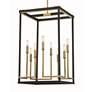 4_Union Estates 18" Wide Coal and Soft Brass 8-Light Pendant more views