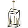 6_Union Estates 18" Wide Coal and Soft Brass 8-Light Pendant more views