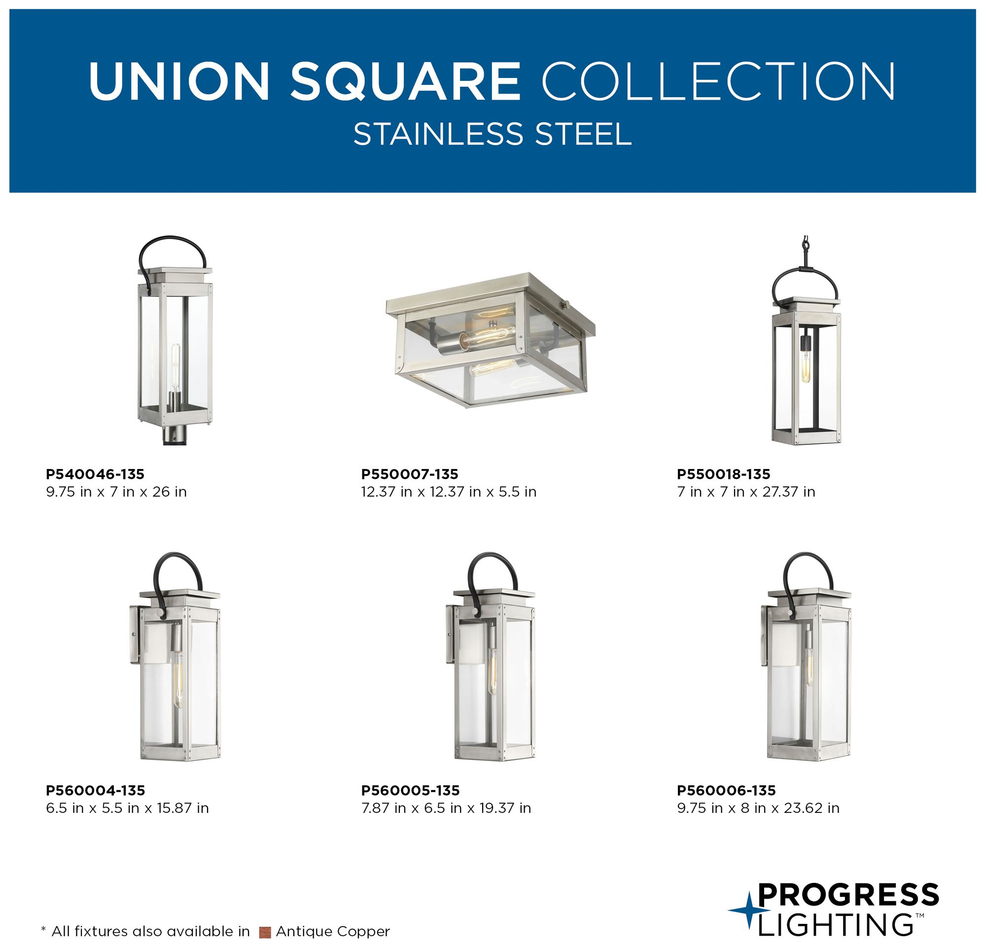 Union Square Collection One-light hanging lantern