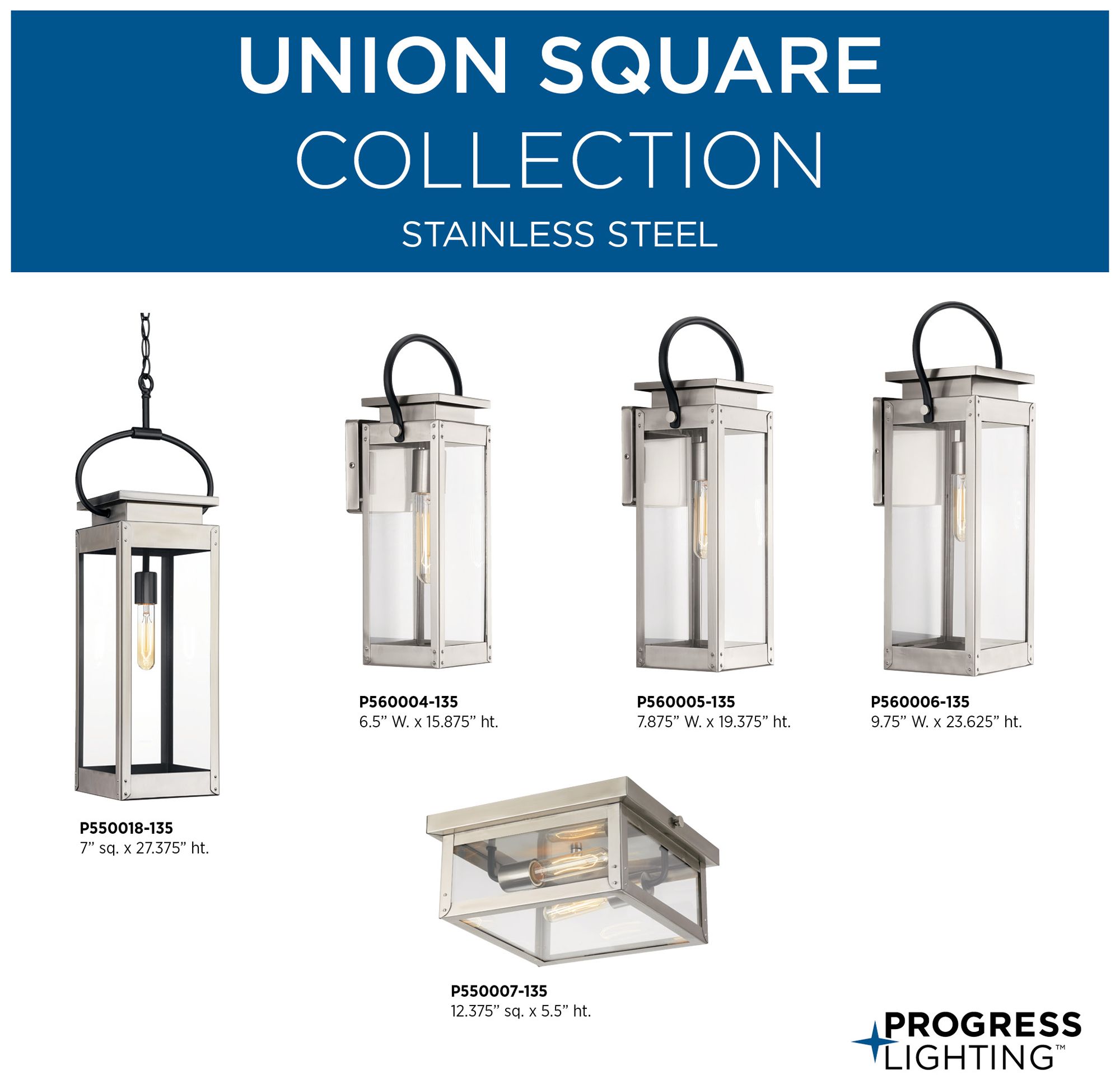 Union Square Collection One-light hanging lantern