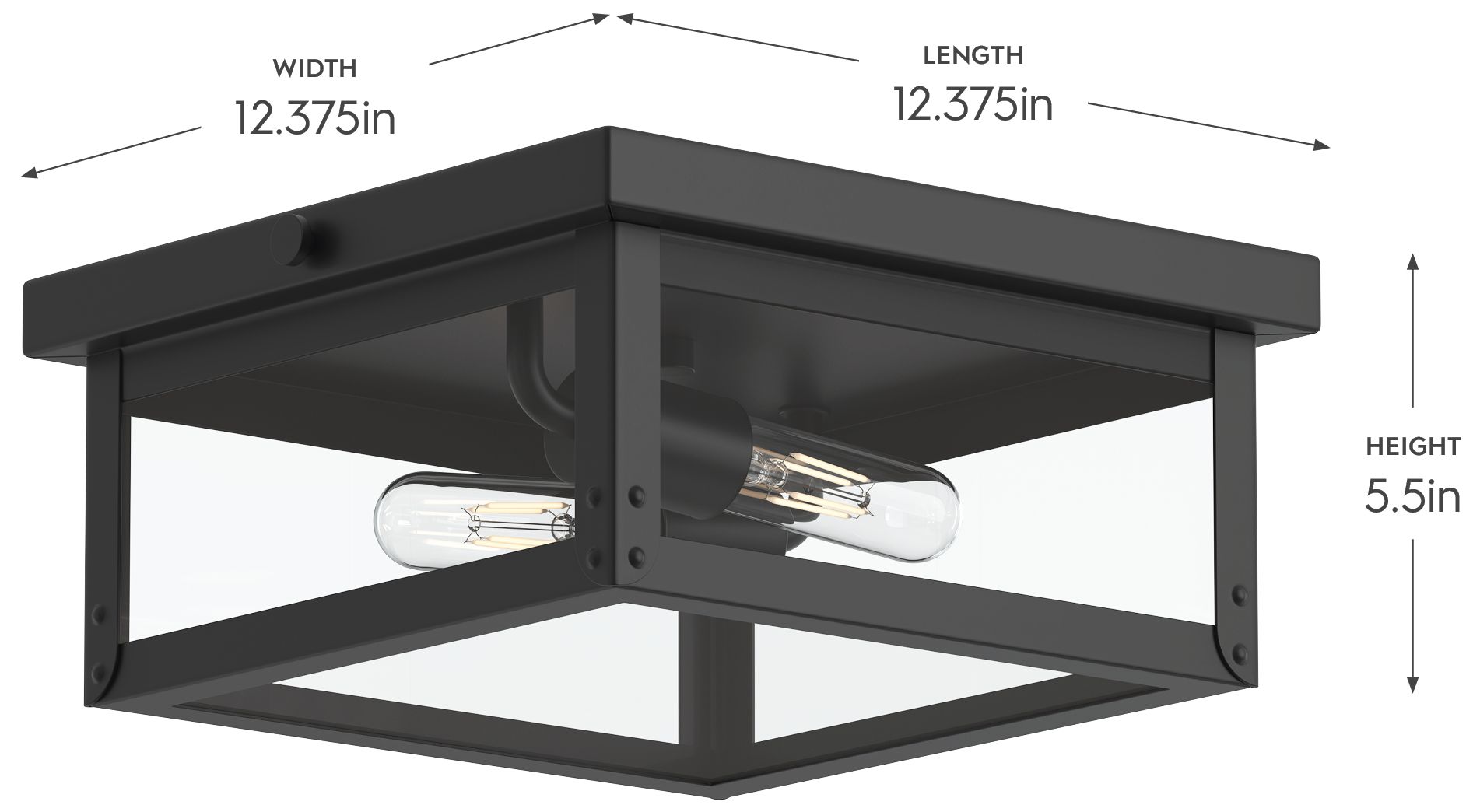 Image 5 Union Square Collection Two-Light Flush Mount more views