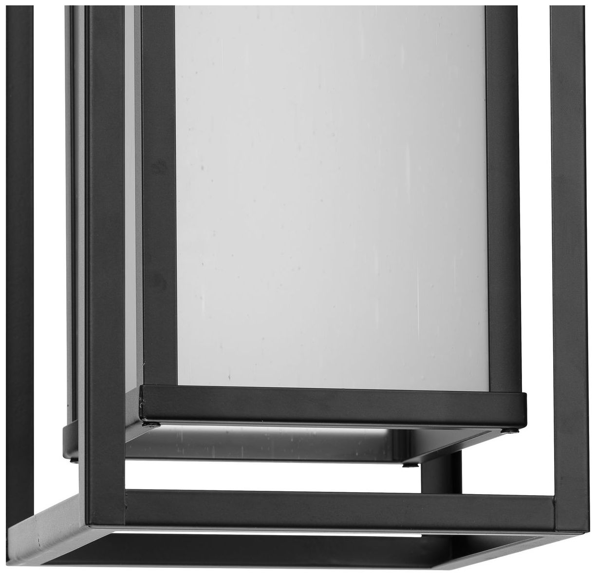 Image 6 Unison Collection One-Light Etched Seeded Glass Hanging Lantern more views