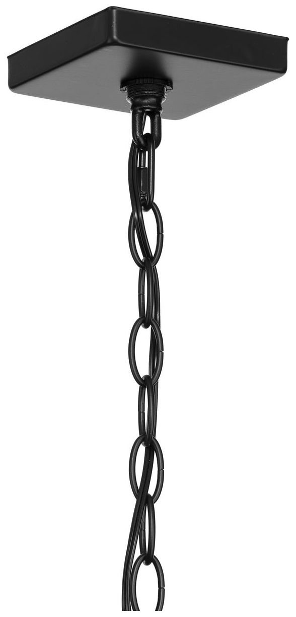 Unison Collection One-Light Etched Seeded Glass Hanging Lantern