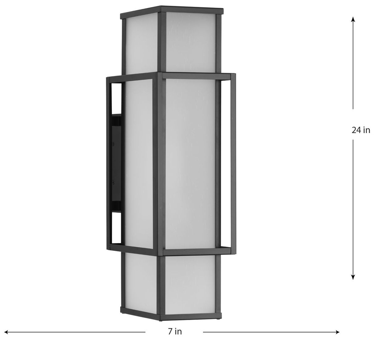 Image 4 Unison Collection Two-Light Etched Seeded Glass Large Wall Lantern more views