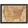 United States 54" Wide Rectangular Giclee Framed Wall Art