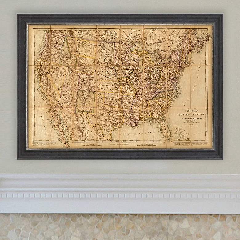 Image 1 United States 54" Wide Rectangular Giclee Framed Wall Art