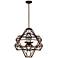 Unity 6-Light 23 Inch Geometric Chestnut Bronze Sputnik Chandelier