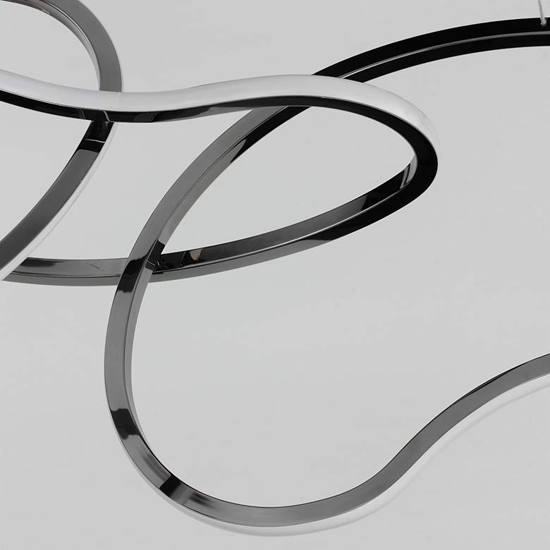 Image 4 Unity 6-Light LED Pendant Black Chrome more views