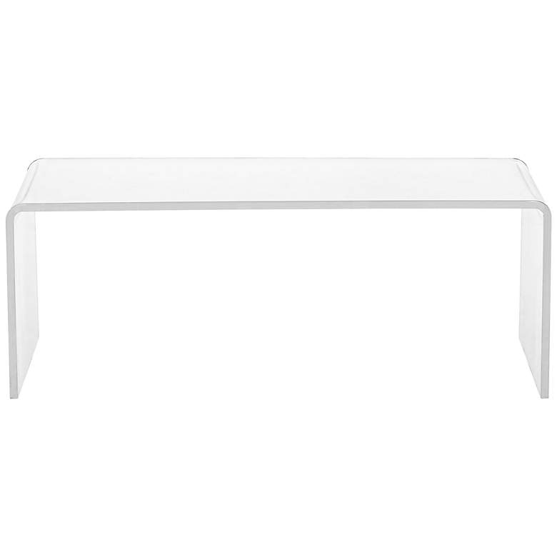 Image 1 Universal Clear Acrylic Coffee Table