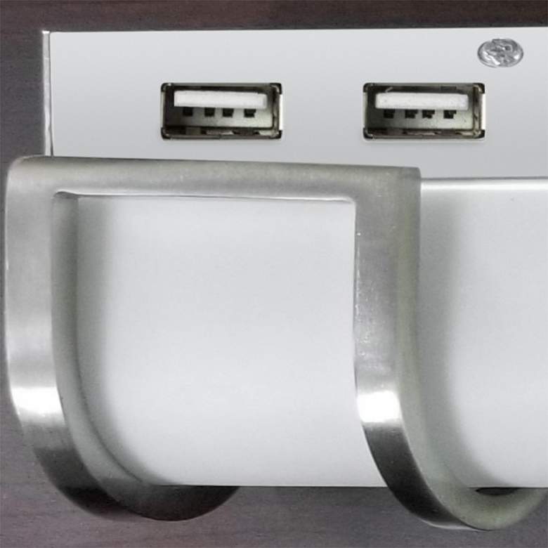 Image 3 University 18"W Brushed Nickel USB LED Bath Light more views