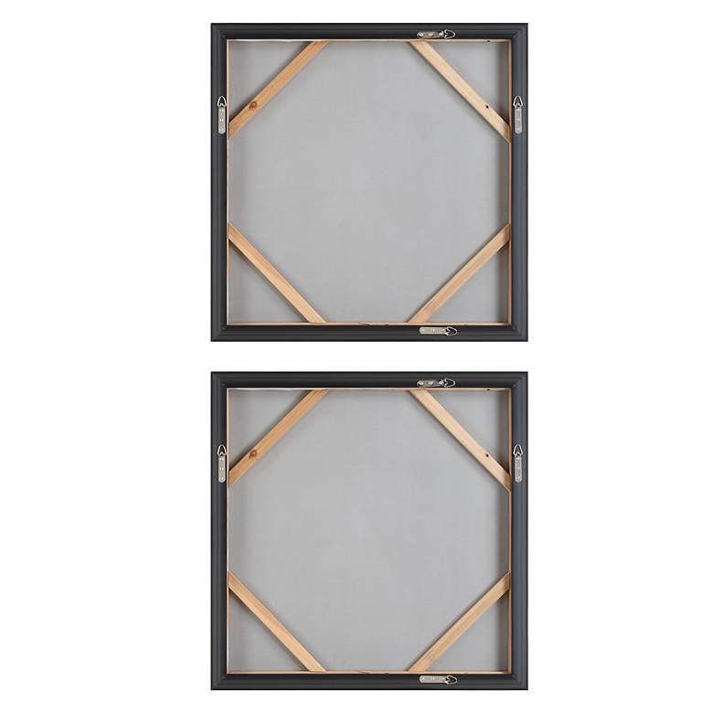 Image 6 Unpredictable 31" Square Framed Canvas Wall Art Set of 2 more views