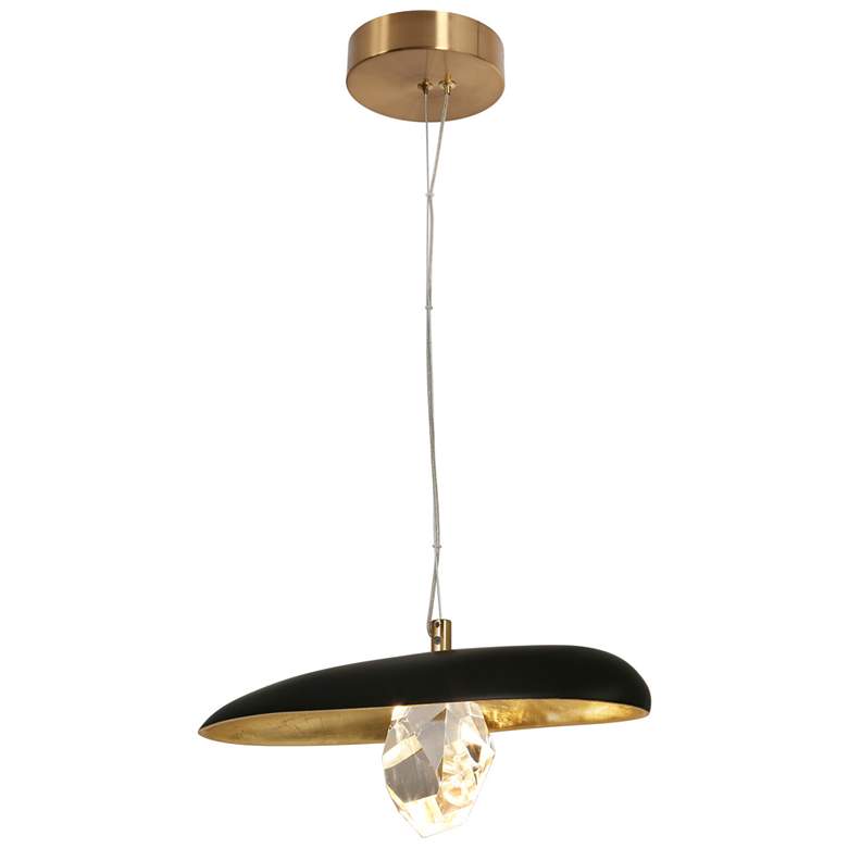 Image 1 Uoicasa 1-Light LED Crystal Pendant Light