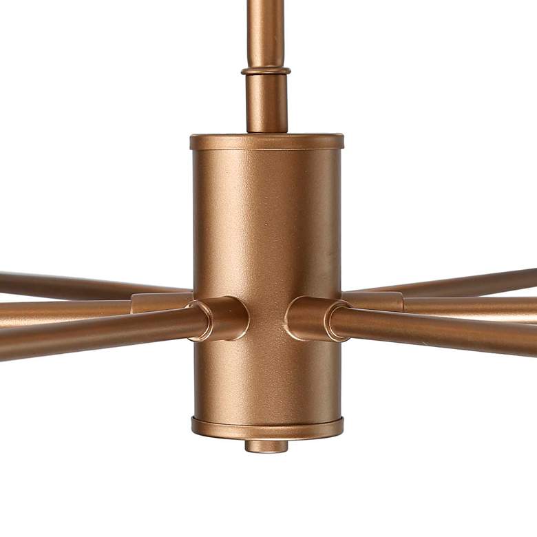 Image 5 Uolin 23" Wide Gold 6-Light Linear Chandelier more views