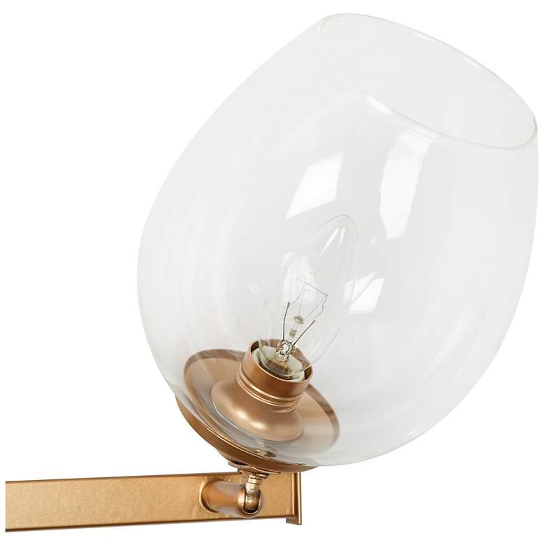 Image 2 Uolze 4-Light 33" Wide Satin Gold Bath Light more views