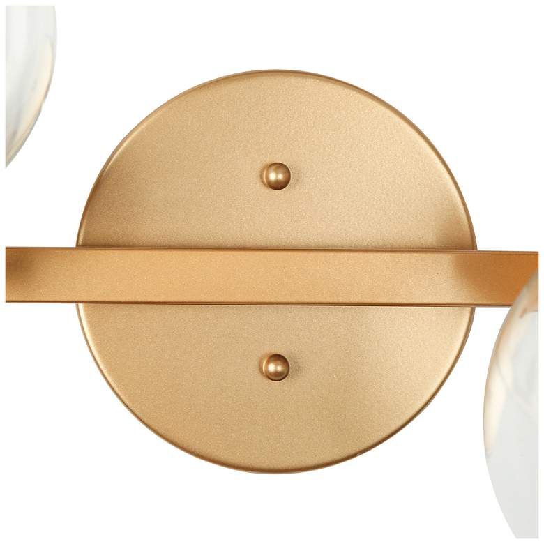 Image 4 Uolze 4-Light 33" Wide Satin Gold Bath Light more views